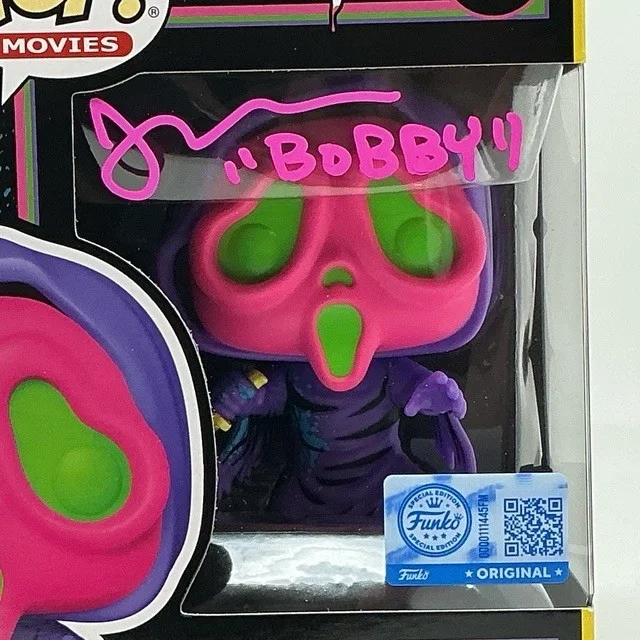 Jon Abrahams Autographed Bobby Scary Movie Ghost Face Funko Pop #1607 OCCM, изображение 2