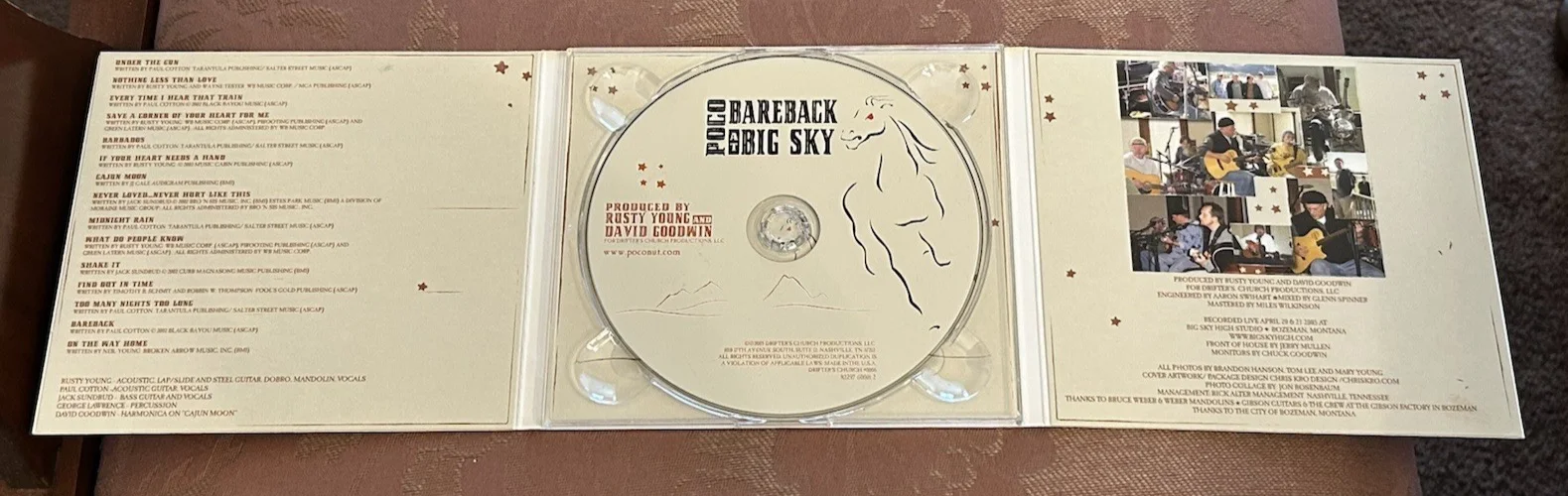 POCO - Bareback Big Sky - CD - AUTOGRAPH - SIGNED Rusty Young, Paul Cotton + 2, image 4