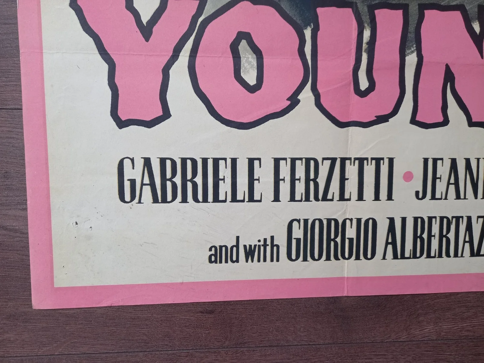 YOUNG LIPS 1960 BRITISH QUAD POSTER GABRIELE FERZETTI JEANNE VALERIE, изображение 2