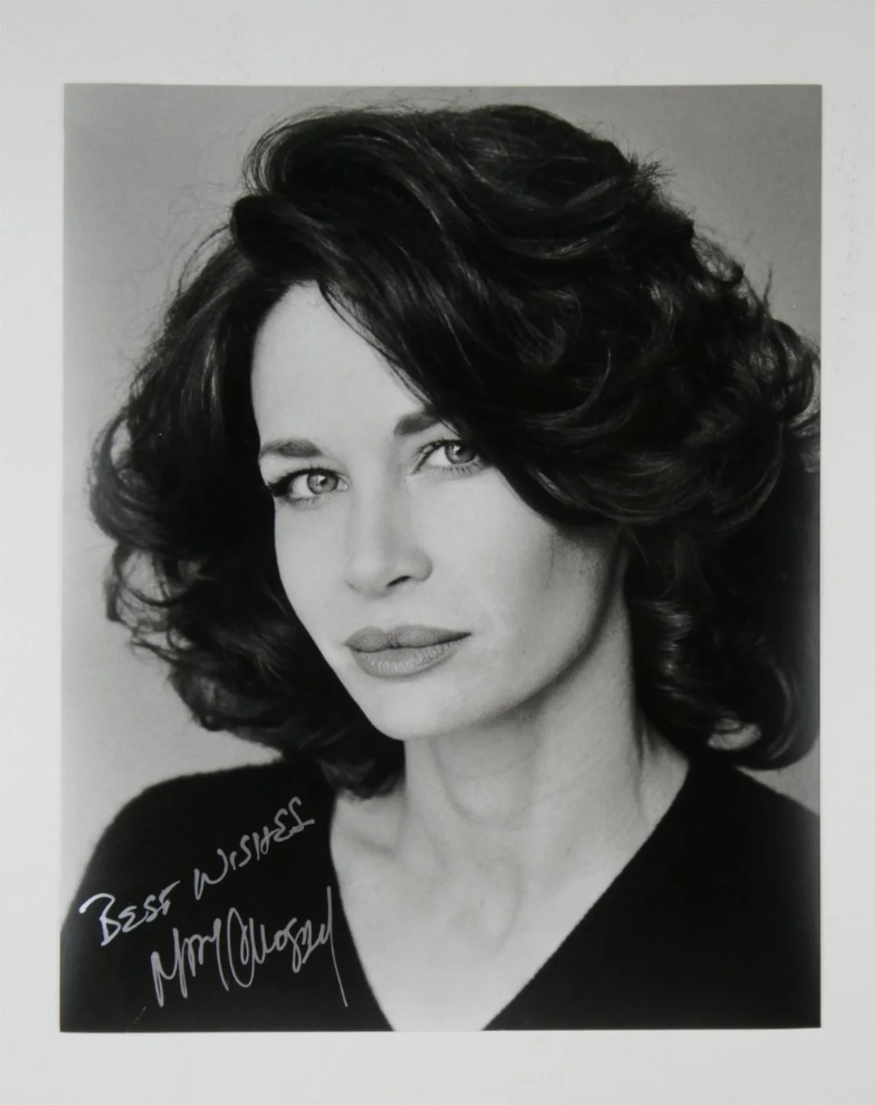 Mary Crosby — Mary Crosby Signed 8x10 B&W Photo Autographed Dallas