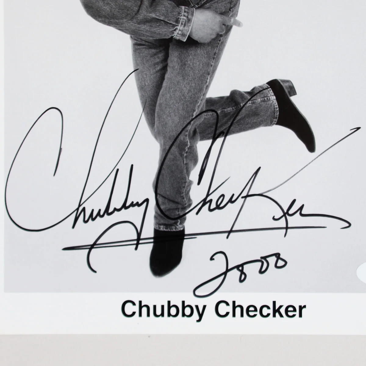 Chubby Checker Signed Photo 8x10 - COA JSA, image 2