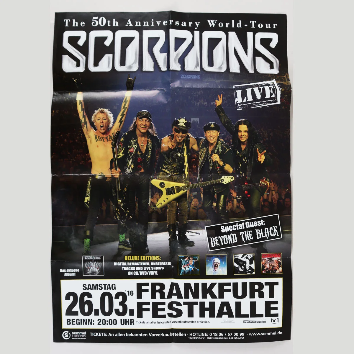 Scorpions Banner, Postcards & Concert Posters Lot, image 3