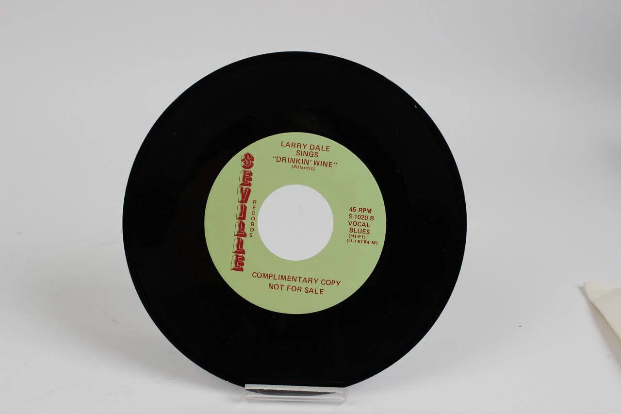 BLEU LITES & LARRY DALE 45 Record Promo, image 2