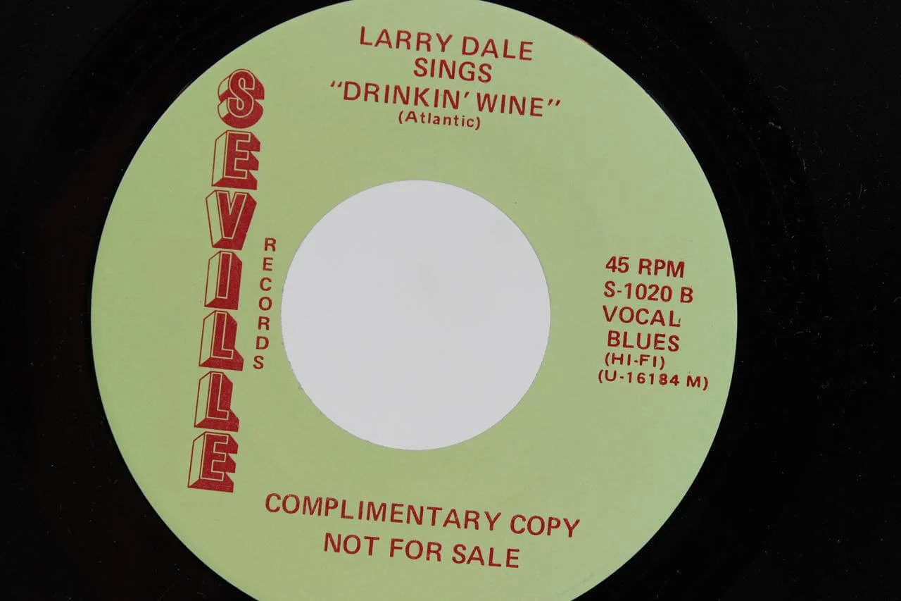 BLEU LITES & LARRY DALE 45 Record Promo, image 3