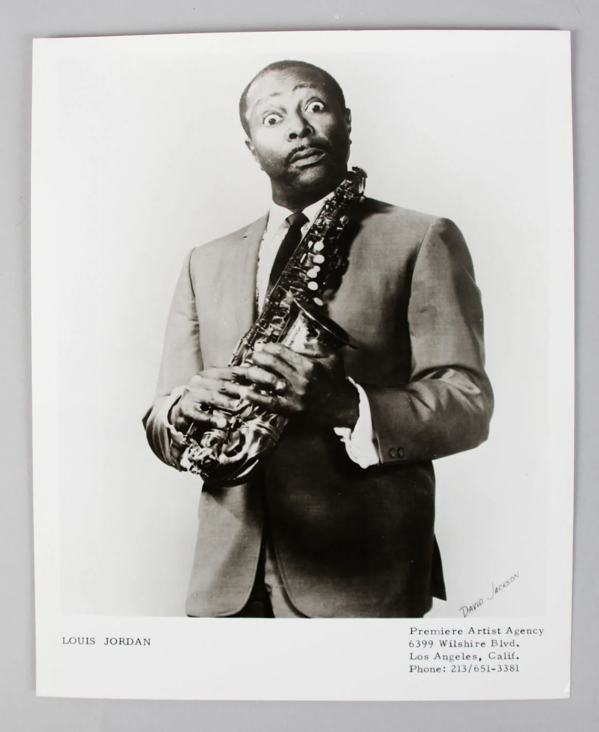 5 Vintage B/W Photos of R&B Star Louis Jordan, изображение 3