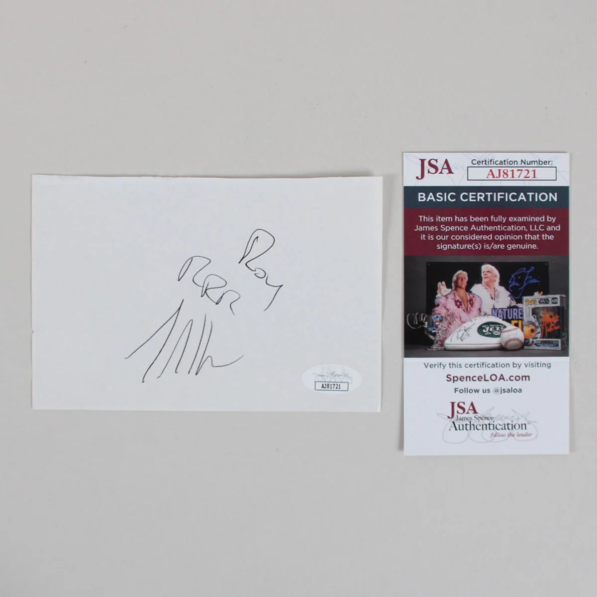 Fernando Lamas Signed Album Page - COA JSA, image 3