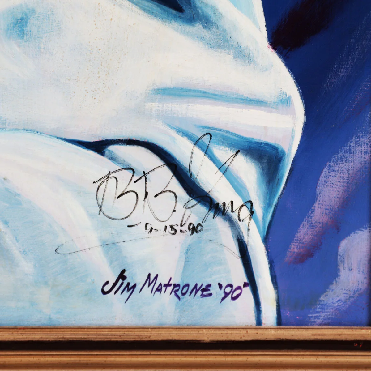 B.B. King Signed Painting Blue with a Feeling by Jim Matrone - COA 100% Authe..., изображение 2
