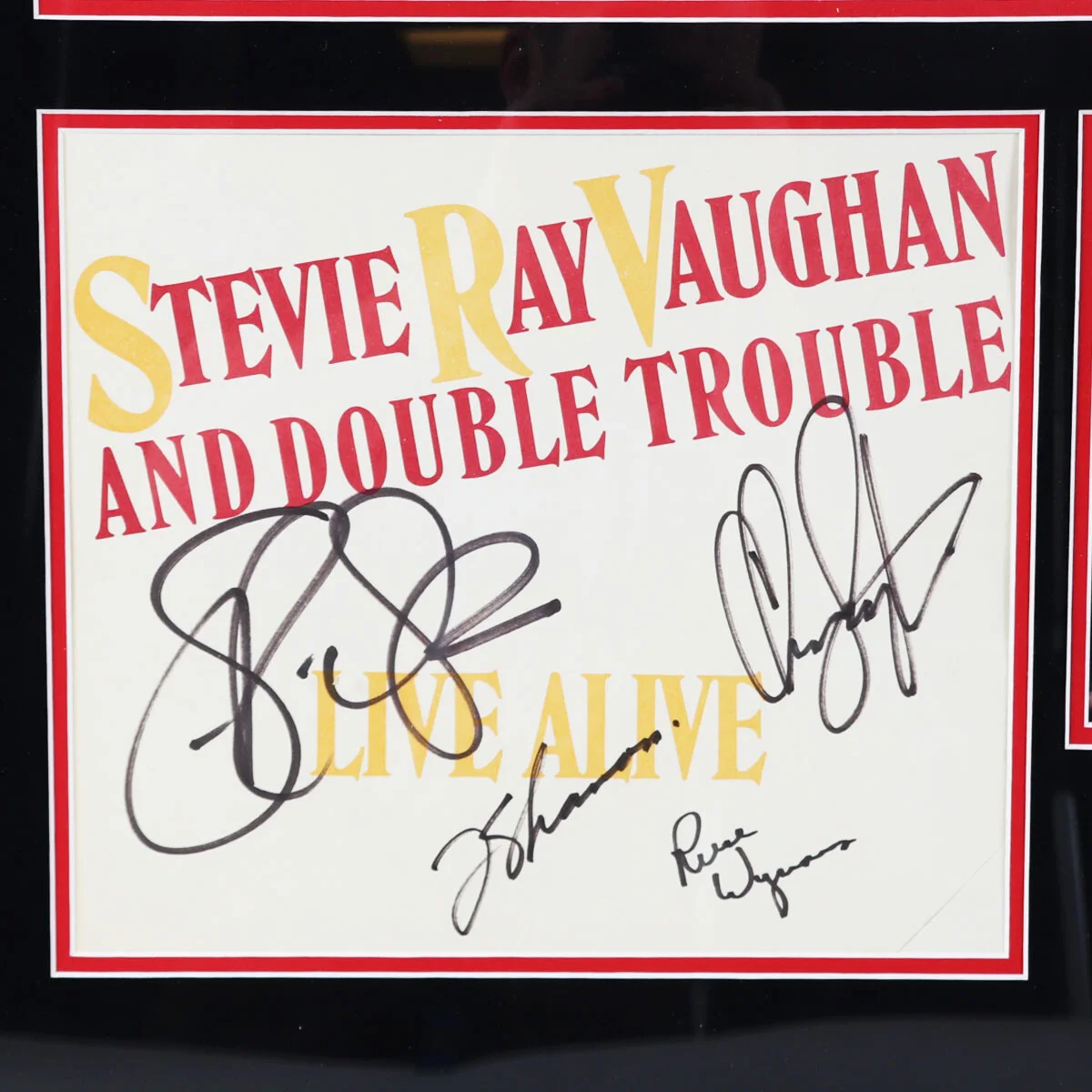 Stevie Ray Vaughan Signed Album Display - COA PSA/DNA & JSA, image 2