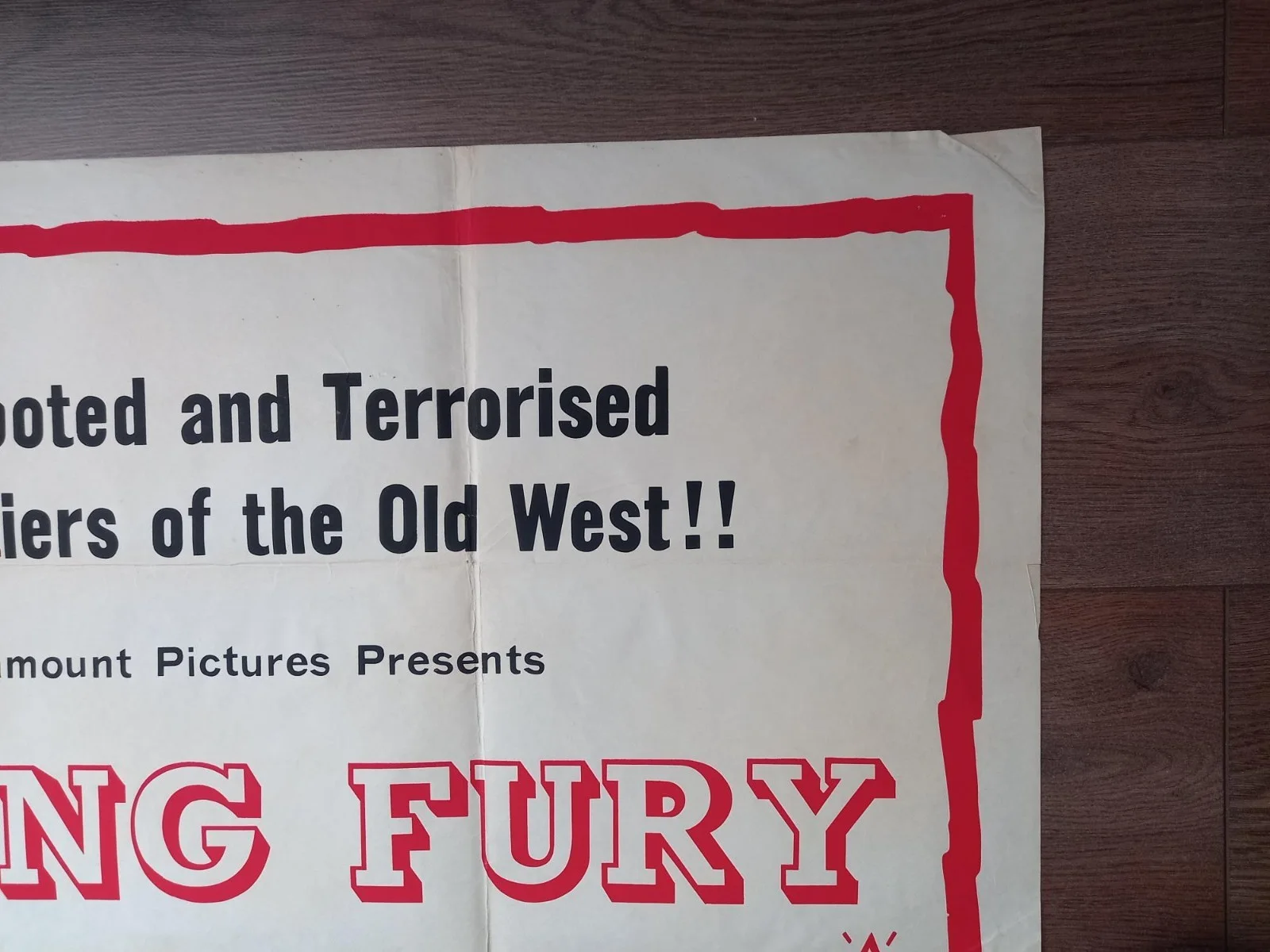 YOUNG FURY 1965 BRITISH QUAD POSTER RORY CALHOUN VIRGINIA MAYO LON CHANEY JR, изображение 5