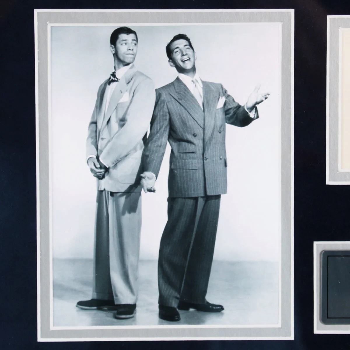 Dean Martin & Jerry Lewis Signed Cut Photo Display - COA JSA, изображение 4