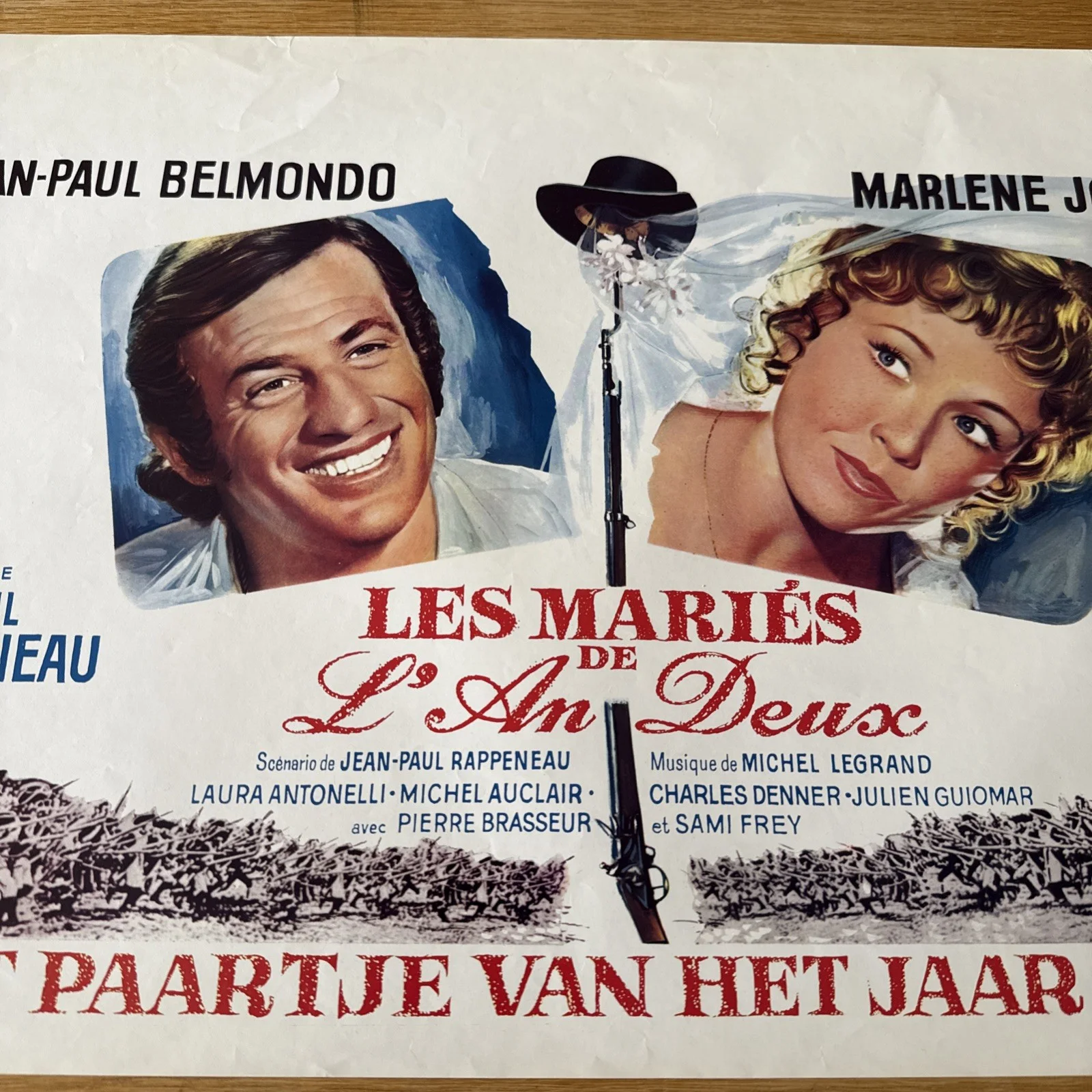 Original Belgian Film Poster Les Maries De An Deux 1967 03, image 3