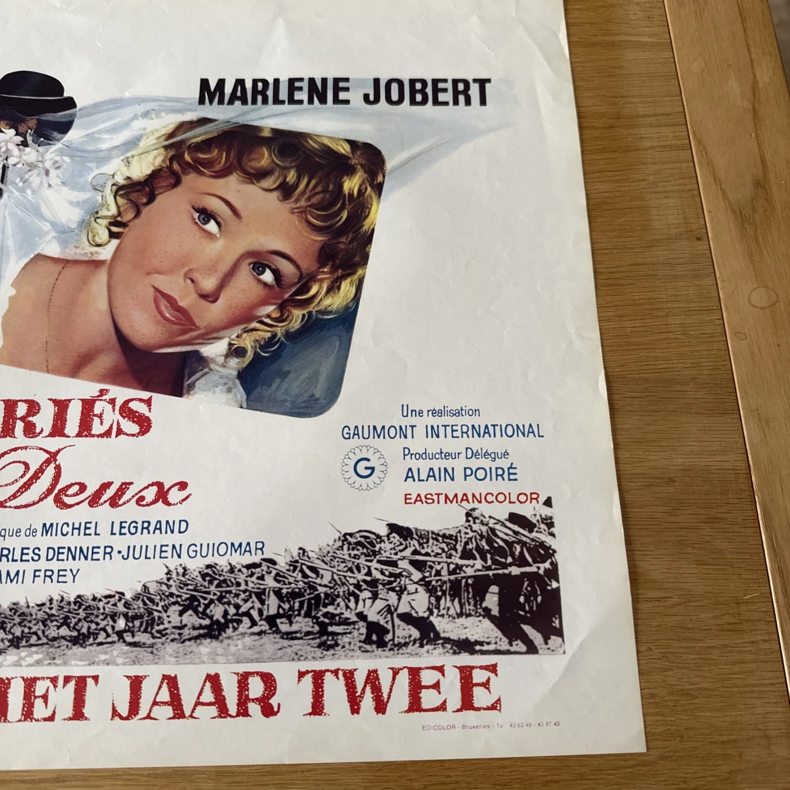 Original Belgian Film Poster Les Maries De An Deux 1967 03, image 4