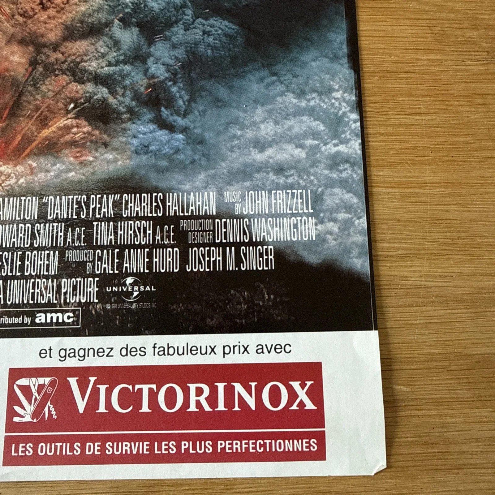 RARE / POSTER / FILM : Le Pic de Dante - Pierce BROSMAN - Linda HAMILTON 1997 05, изображение 4