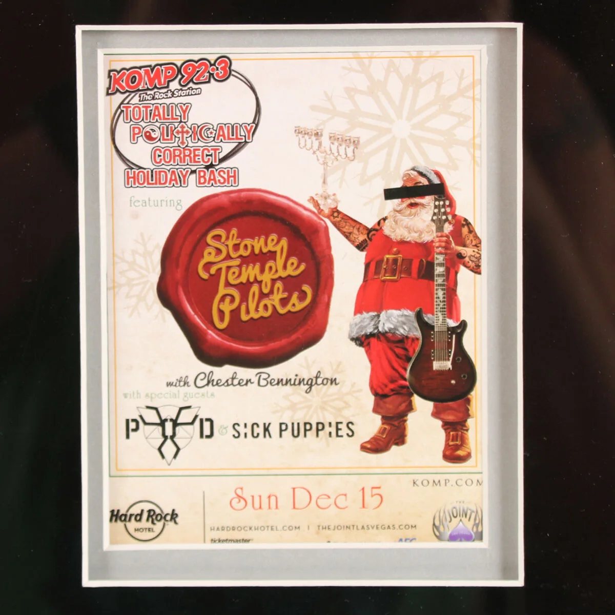 Stone Temple Pilots Band Signed Display w/ Sick Puppies Band & POD Band Chest..., изображение 5