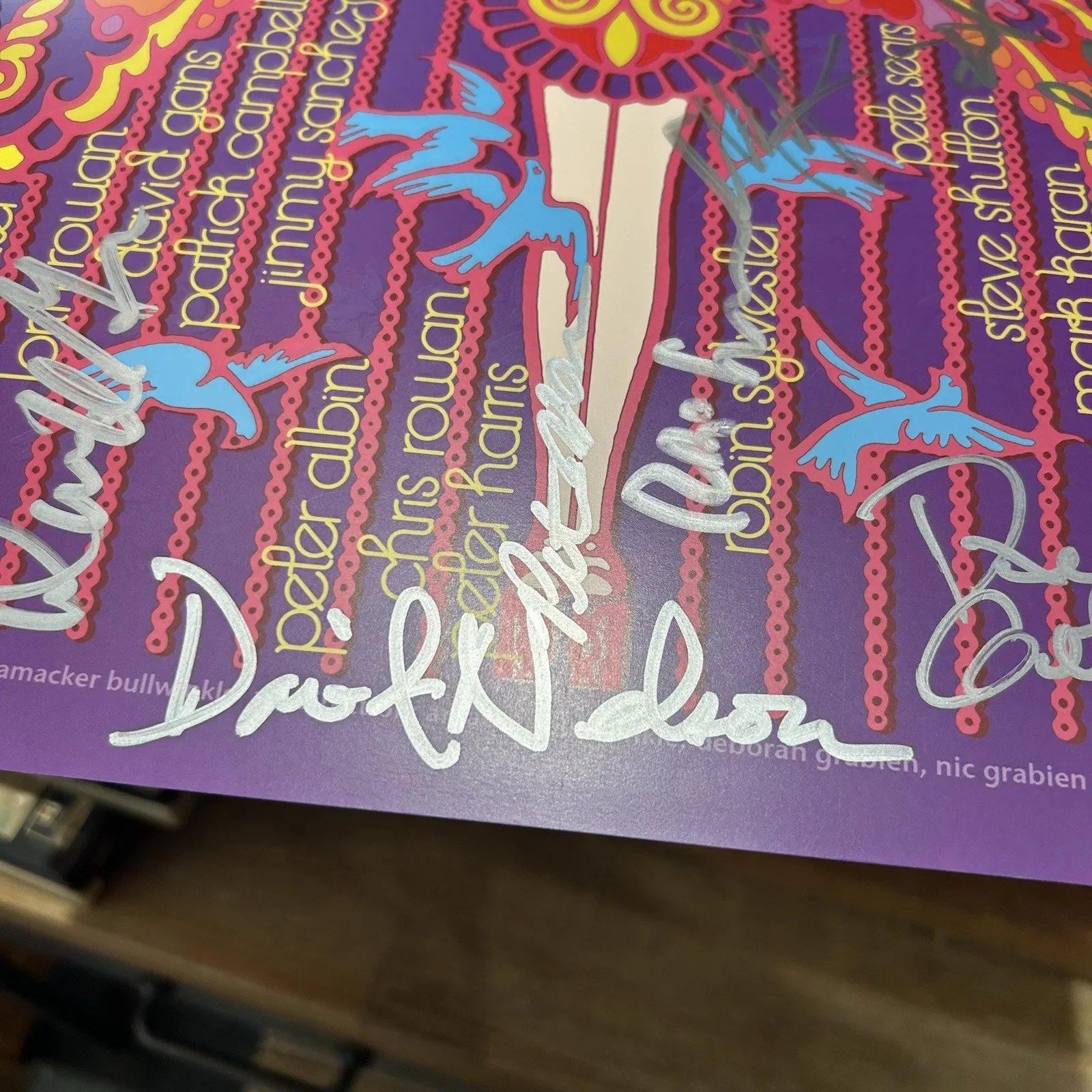 David Nelson Michelle Mcfee Benefit Poster SIGNED AUTOGRAPH 13x19” RWB1 VP, изображение 3