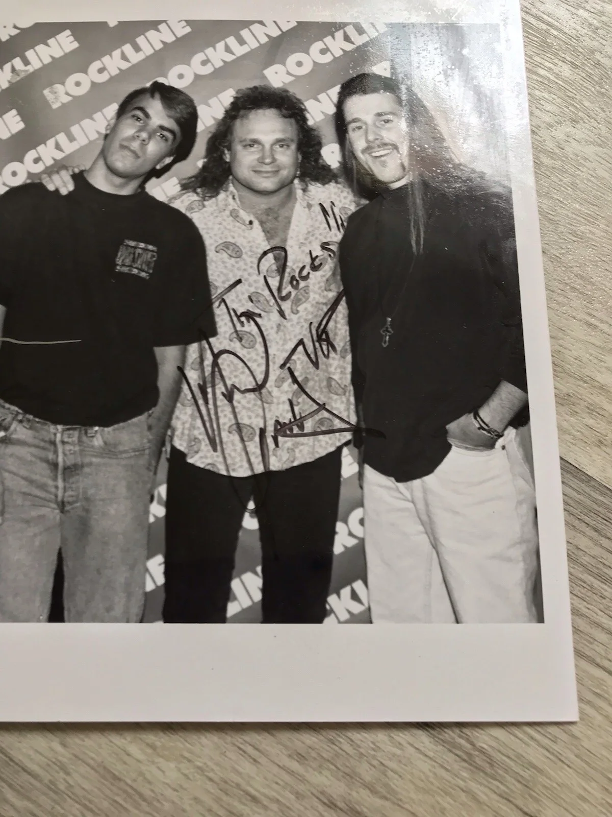 Van Halen’s Sammy Hagar And Michael Anthony Autographed Rockline Photograph, изображение 3