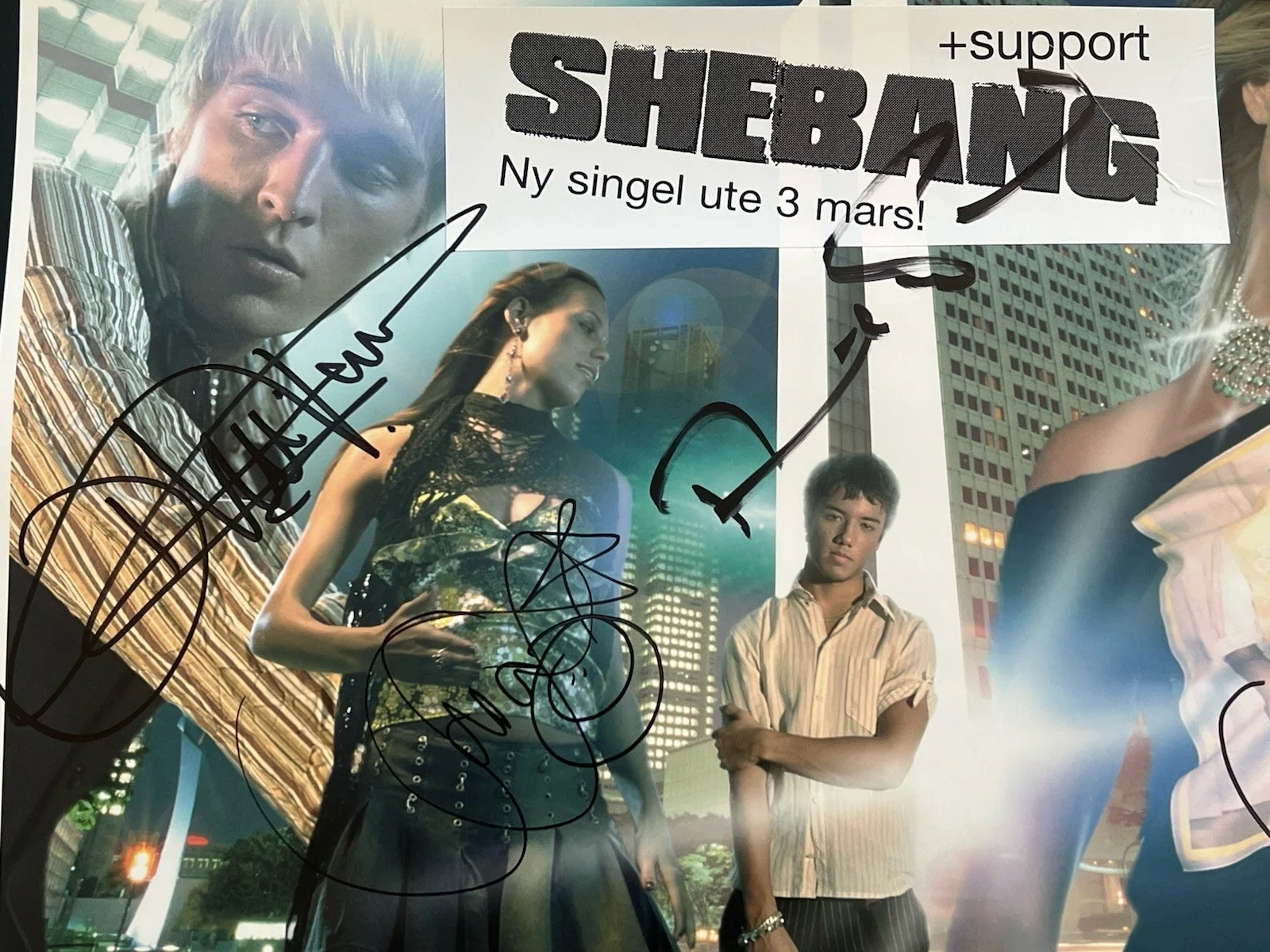 Vintage A Teens Poster Autographed, Promotional Tour Print, Signed By A-Teens, изображение 3