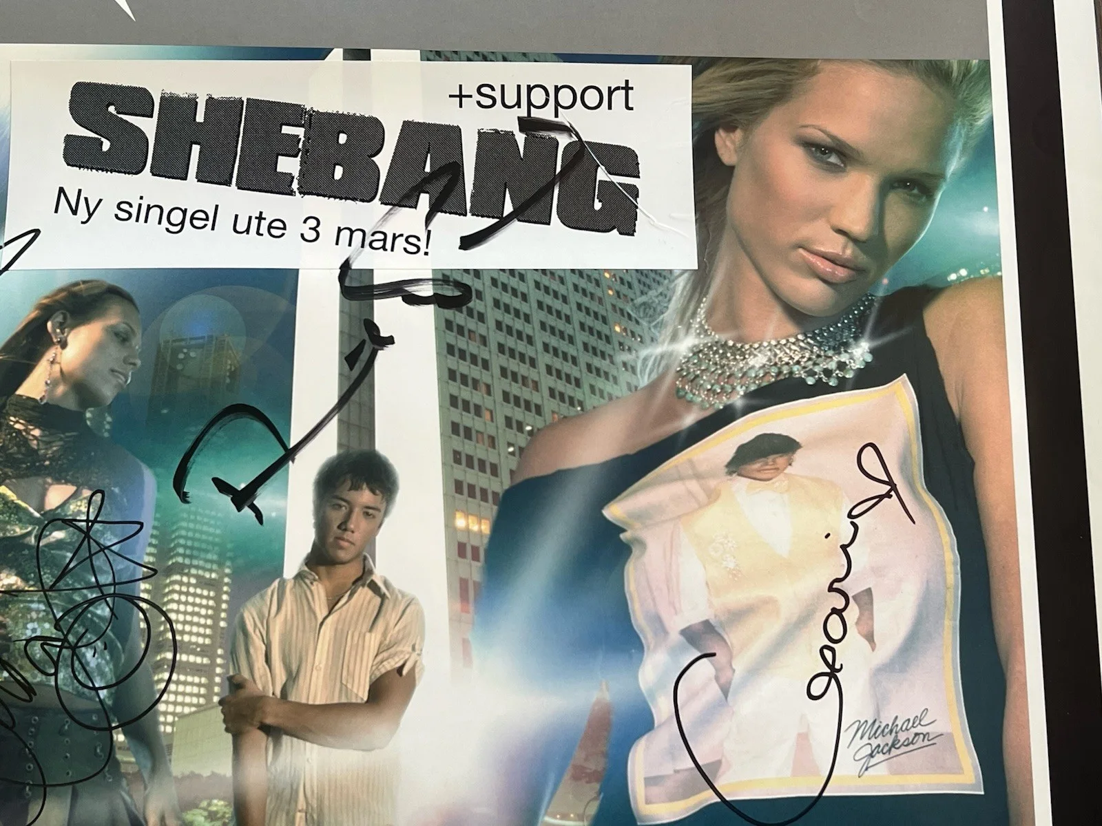 Vintage A Teens Poster Autographed, Promotional Tour Print, Signed By A-Teens, изображение 4