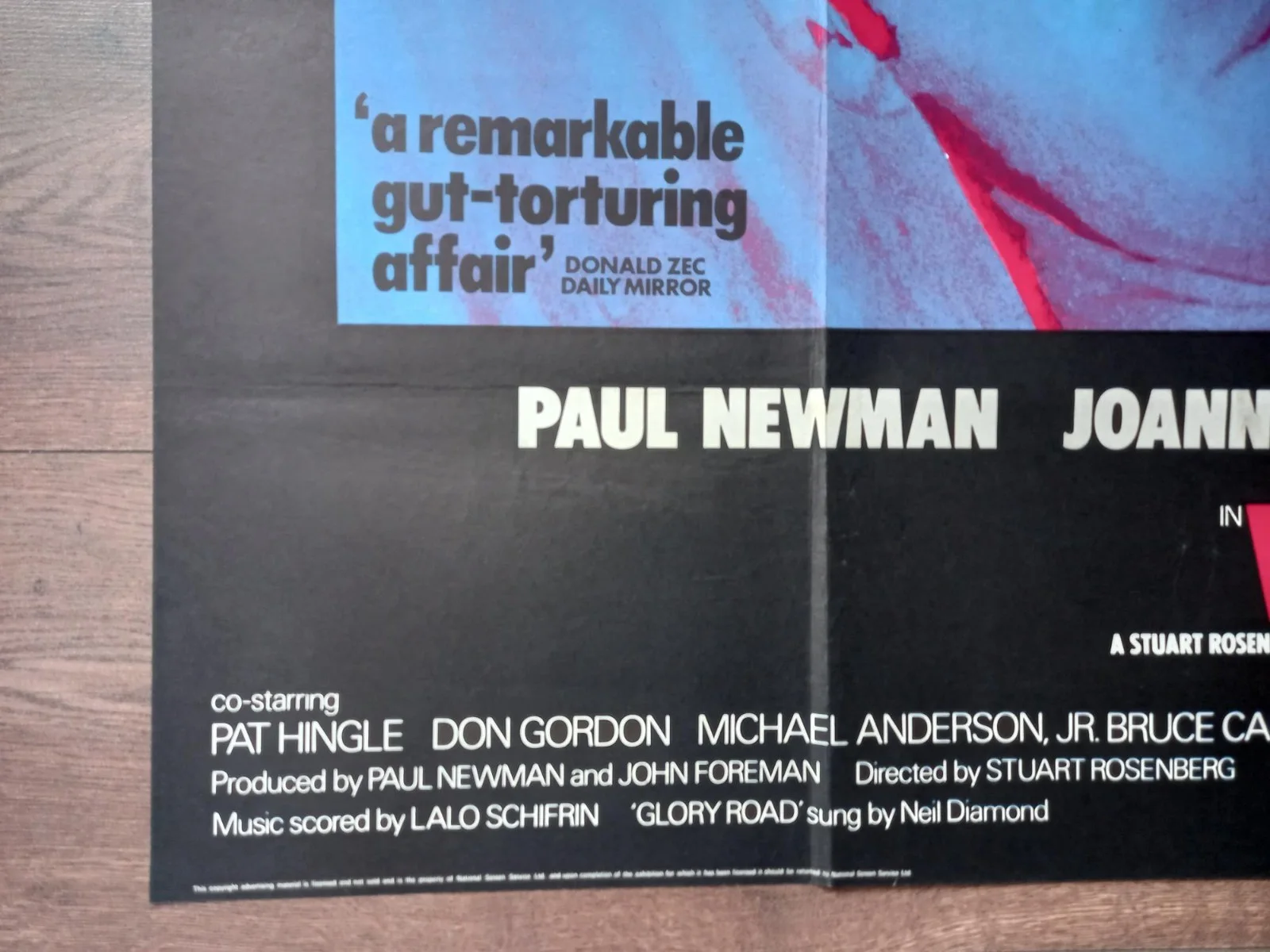WUSA 1970 BRITISH QUAD POSTER PAUL NEWMAN JOANNE WOODWARD ANTHONY PERKINS, изображение 2