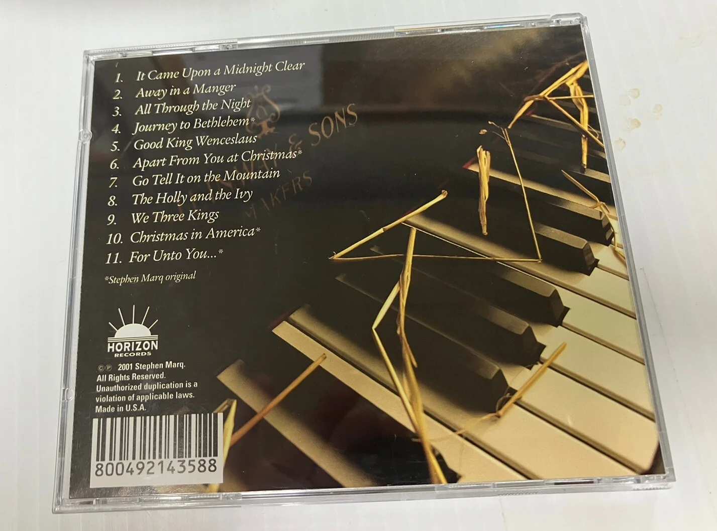 Autographed Steven Marq - For Unto You Christmas Collection Vol 2 SIGNED CD, изображение 2