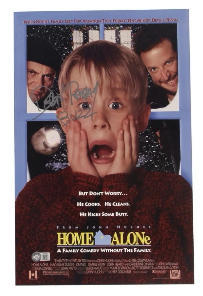 Devin Ratray — Devin Ratray Signed "Home Alone" 11x17 Movie Poster Inscribed "Buzz" (Schwartz)