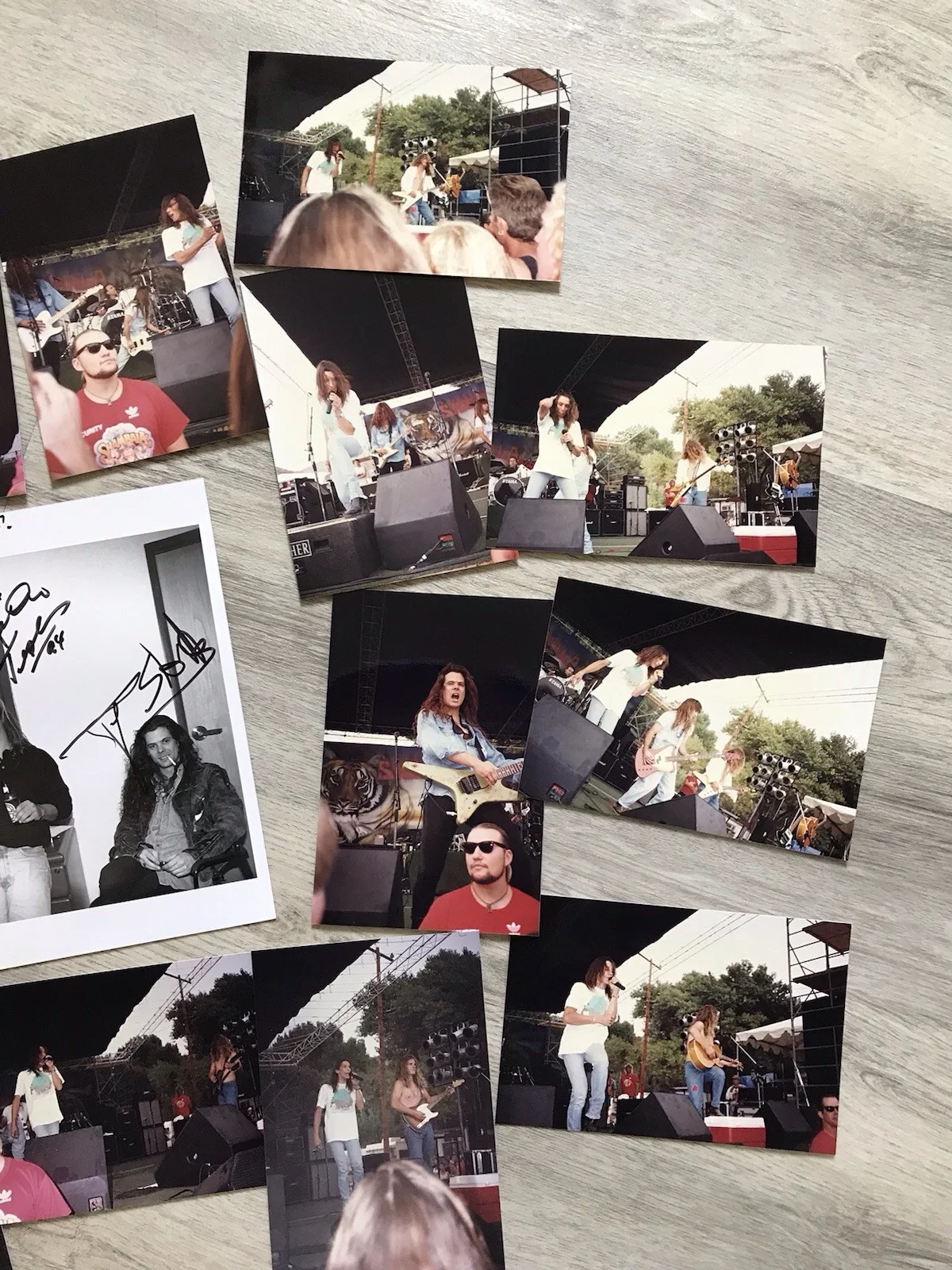 Tesla Band Autographed Photo And Various Photographs From Shambala Concert 1994, изображение 5