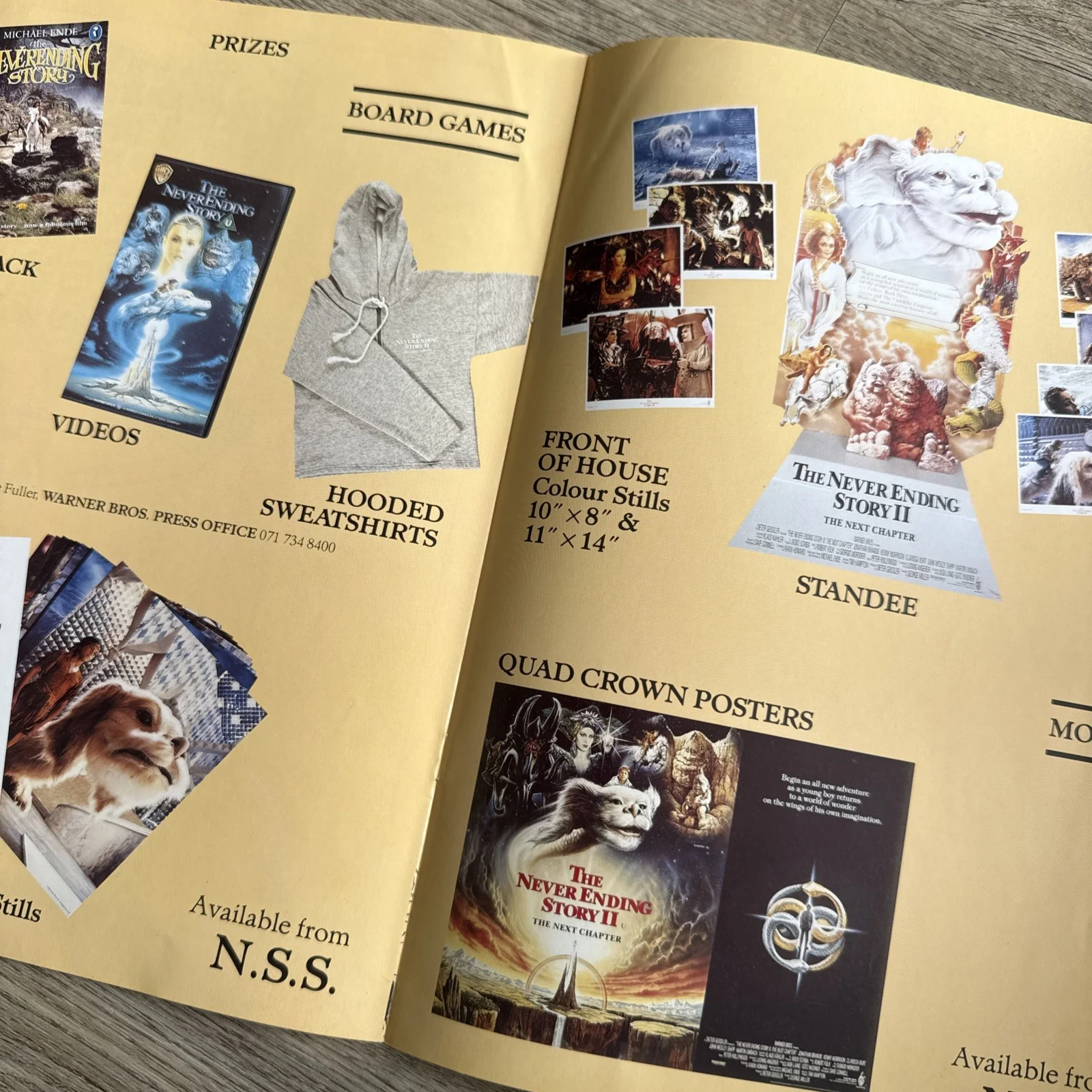 The NeverEnding Story II 2 The Next Chapter UK Cinema Campaign Press Book 1990, изображение 3