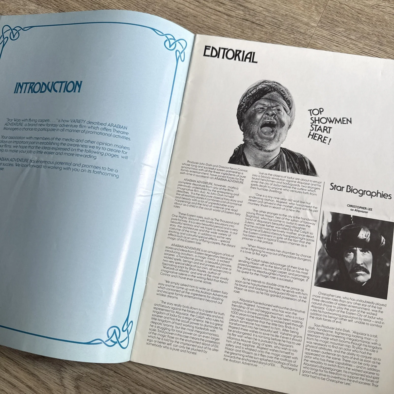 ARABIAN ADVENTURE Christopher Lee Peter Cushing UK Cinema Campaign Press Book 79, изображение 2