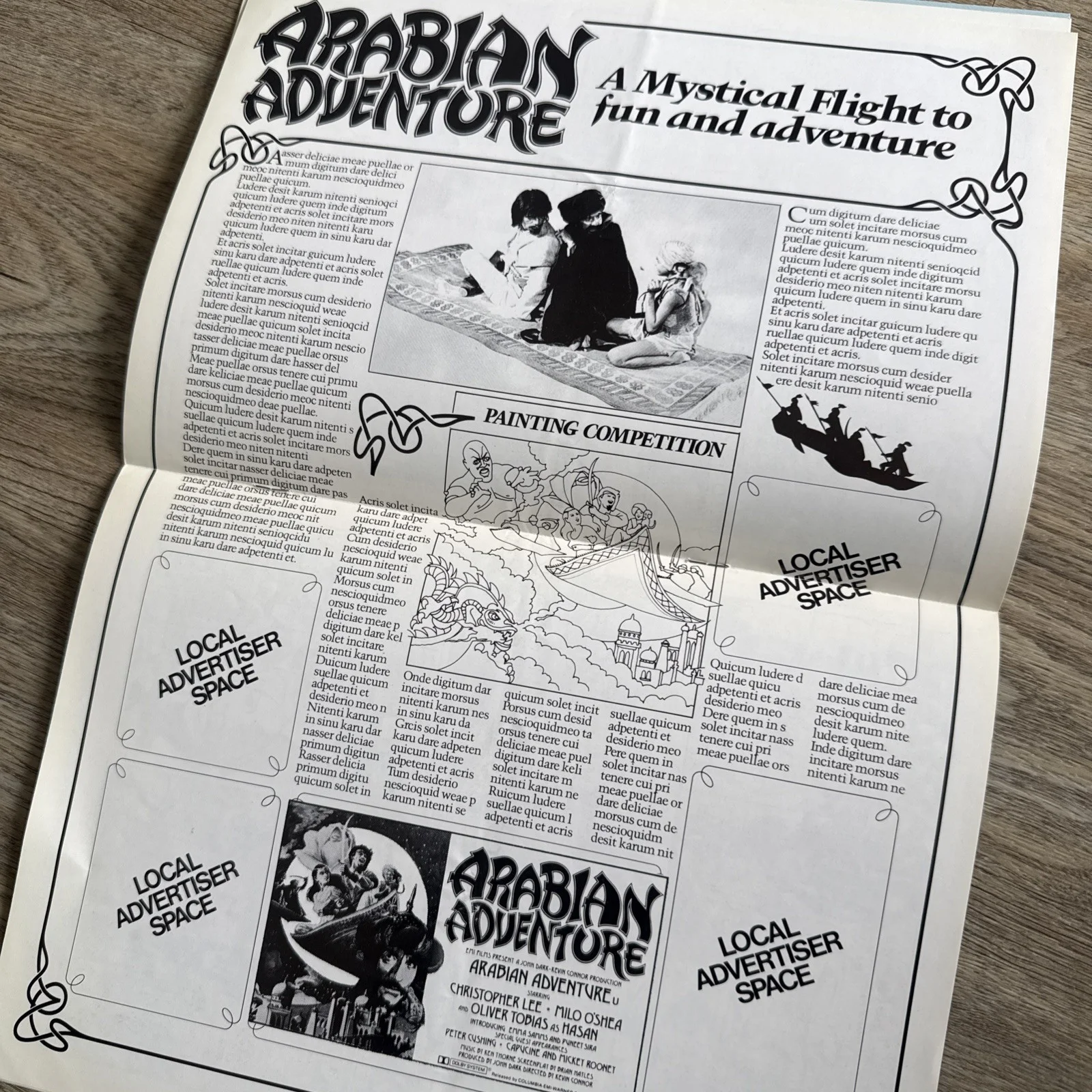 ARABIAN ADVENTURE Christopher Lee Peter Cushing UK Cinema Campaign Press Book 79, изображение 5