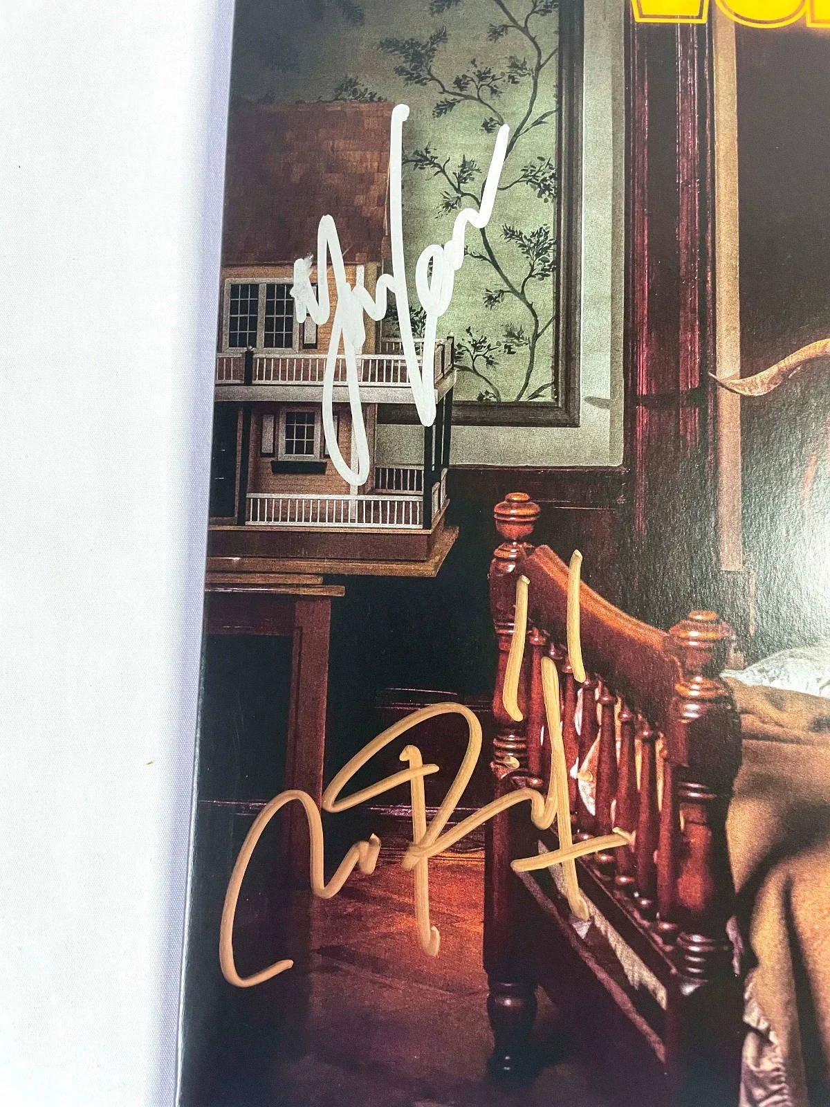 VOLBEAT Full Band Signed GOD OF ANGELS TRUST Vinyl Album Record PROOF JSA E, изображение 2