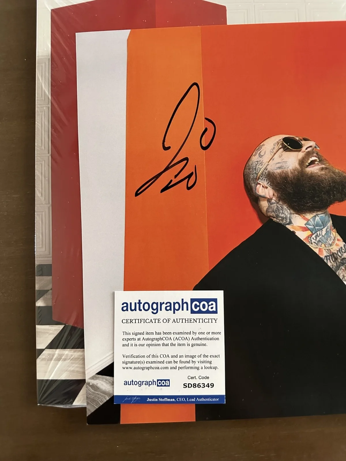 NOT SIGNED Teddy Swims Ive Tried Everything Vinyl LP Card ACOA COA SD86349 G2U, image 2