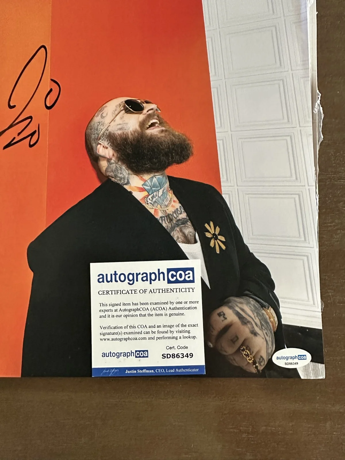 NOT SIGNED Teddy Swims Ive Tried Everything Vinyl LP Card ACOA COA SD86349 G2U, image 3