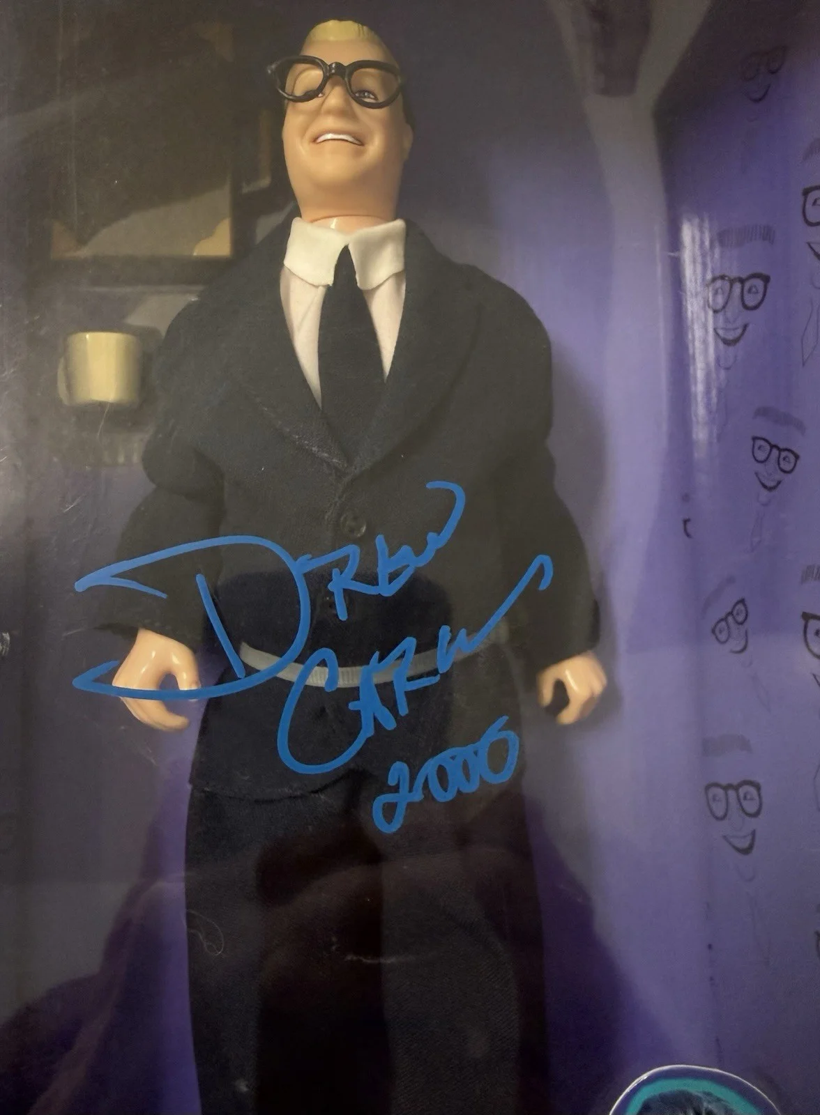 Drew Carey — Drew Carey Signed Doll 11” Tall The Drew Carey Show Vintage with COA, изображение 2