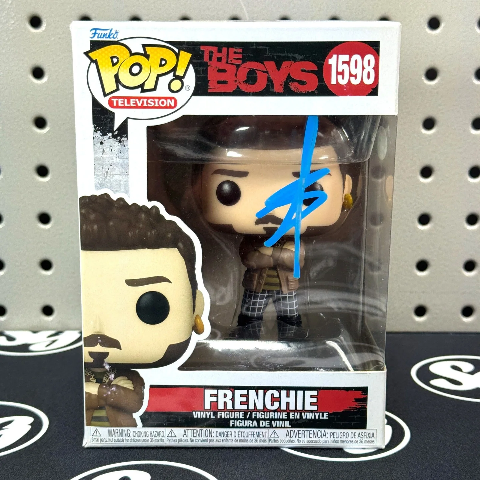 Tomer Capone — TOMER CAPONE Signed "The Boys" Funko Pop! Vinyl Figure #1598 Frenchie JSA Auto