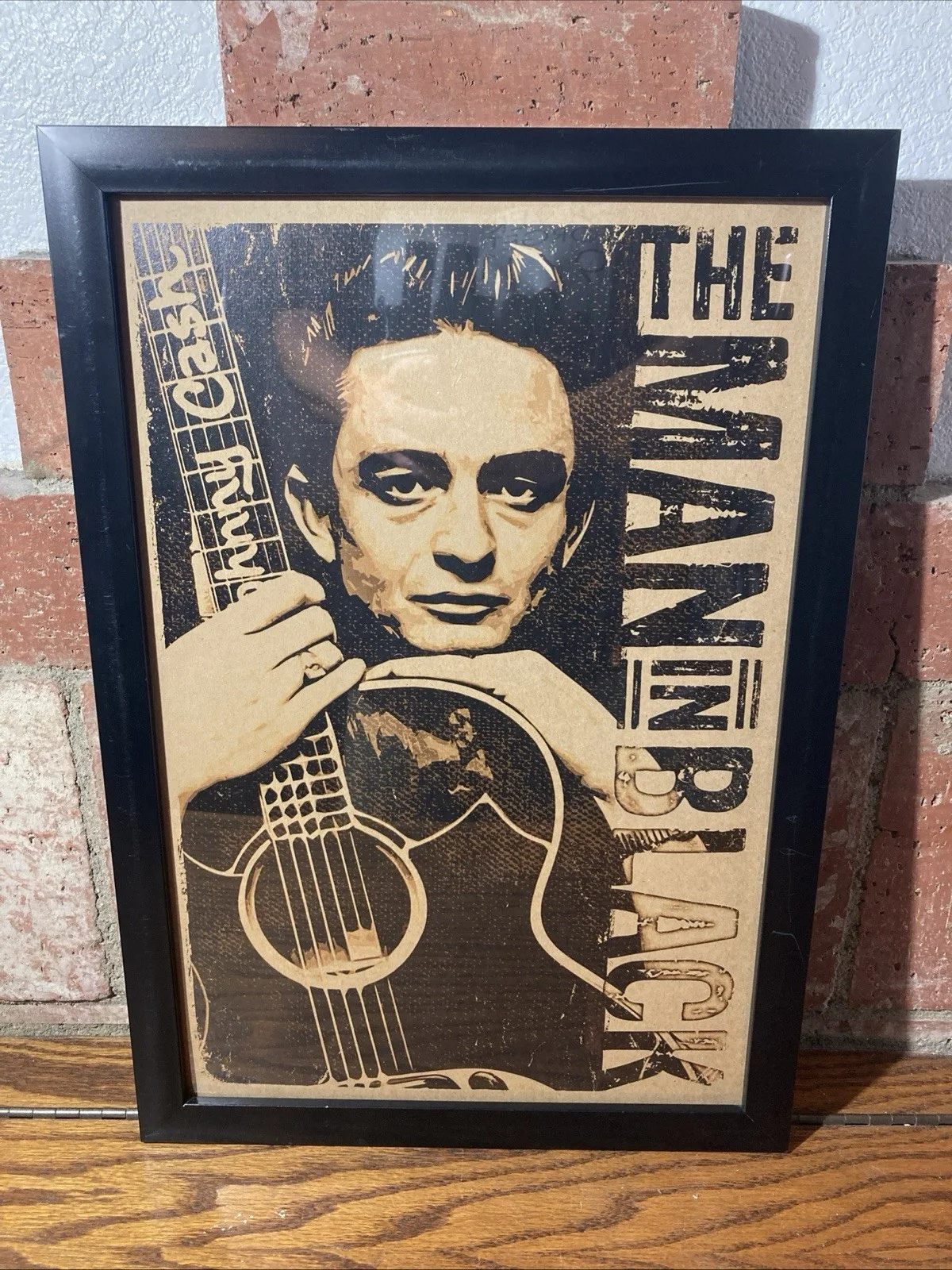 JOHNNY CASH - 12x18 Paper Print With Frame, image 2