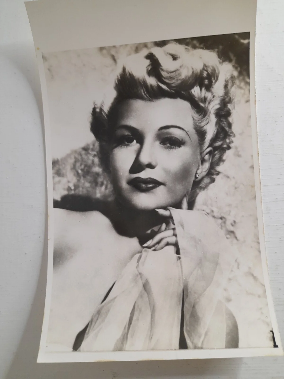 Rita Hayworth Photo Actress Film Star Black And White Vintage Picture, изображение 2