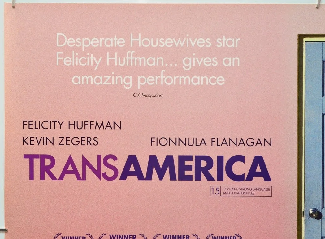 TRANSAMERICA (2006) Original Quad Film Poster - Felicity Huffman, Kevin Zegers, изображение 2