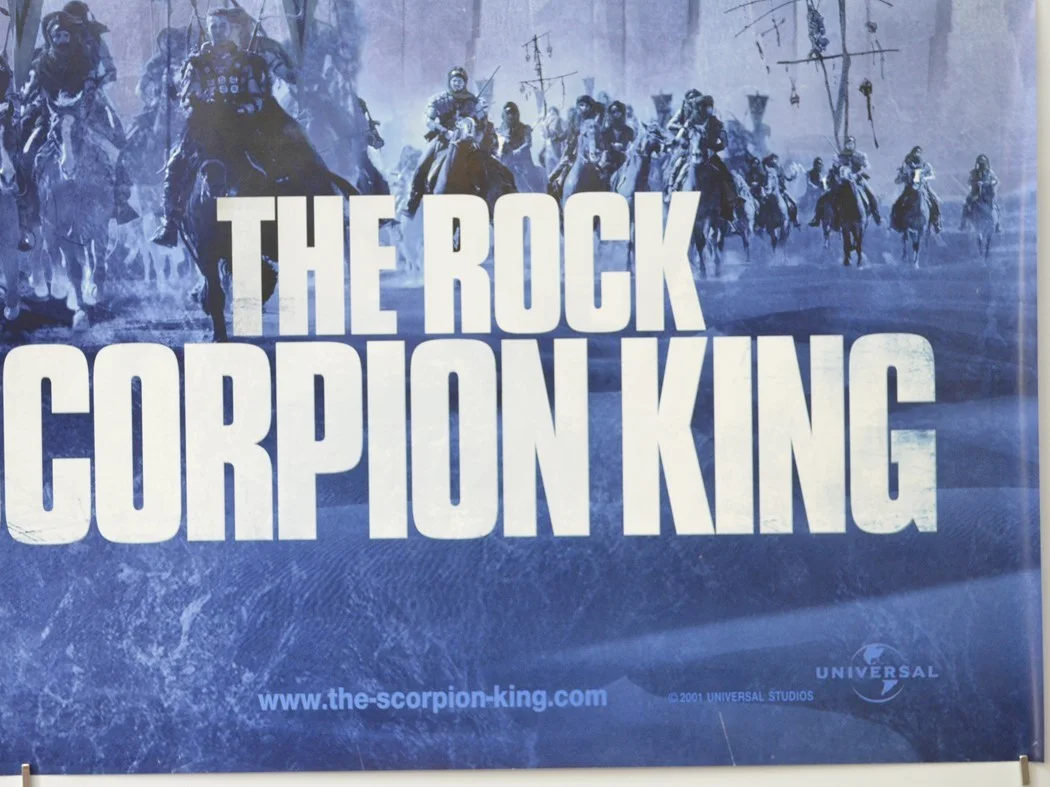 THE SCORPION KING (2002) Original Cinema Quad Film Poster (ADV) Dwayne Johnson, изображение 5