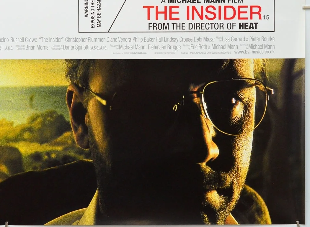 THE INSIDER (1999) Original Cinema Quad Film Poster - Al Pacino, Russell Crowe, изображение 5