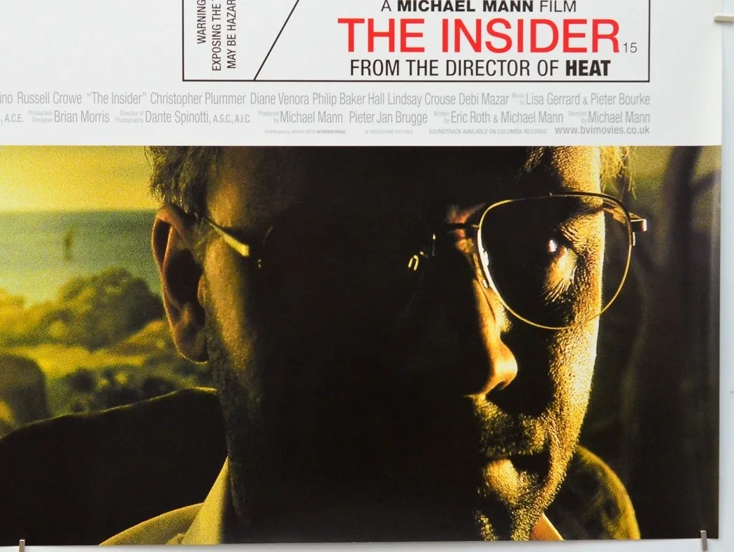 THE INSIDER (1999) Original Cinema Quad Movie Poster - Al Pacino, Russell Crowe, изображение 5