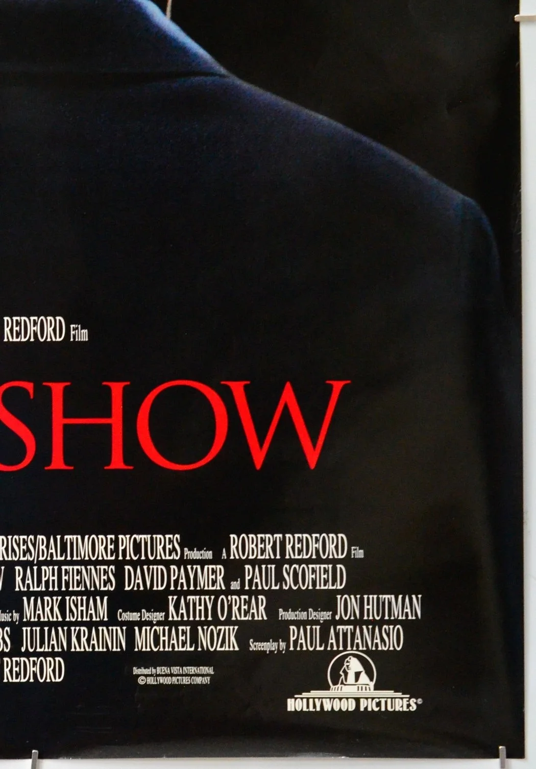 QUIZ SHOW (1994) Original One Sheet Movie Poster - John Turturro, Robert Redford, изображение 5