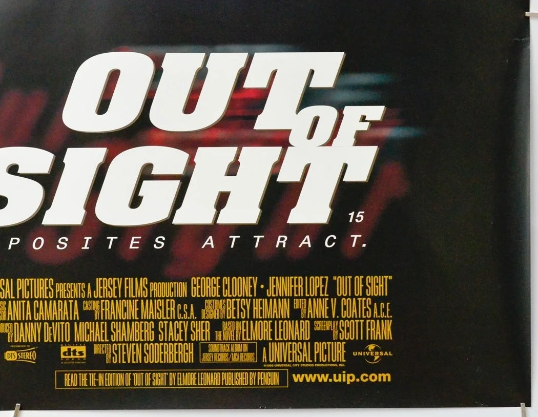 OUT OF SIGHT (1998) Original Quad Movie Poster - George Clooney, Jennifer Lopez, изображение 5