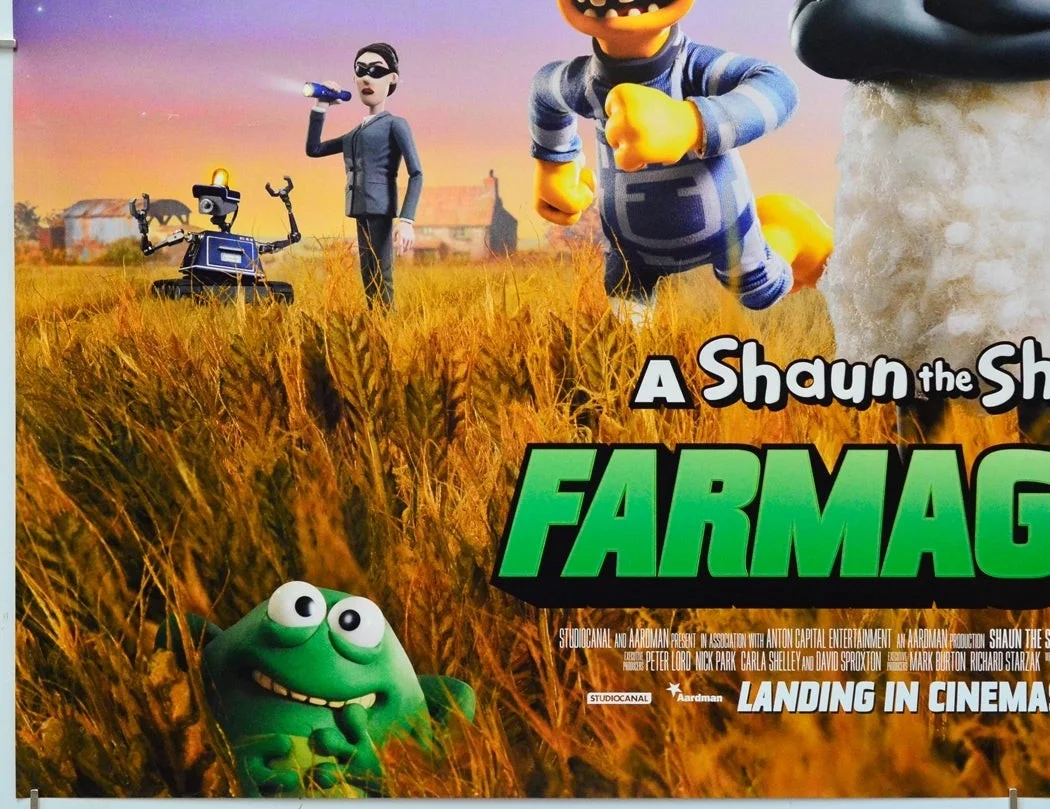 SHAUN THE SHEEP : FARMAGEDDON (2019) Original Cinema Quad Film Poster, изображение 4
