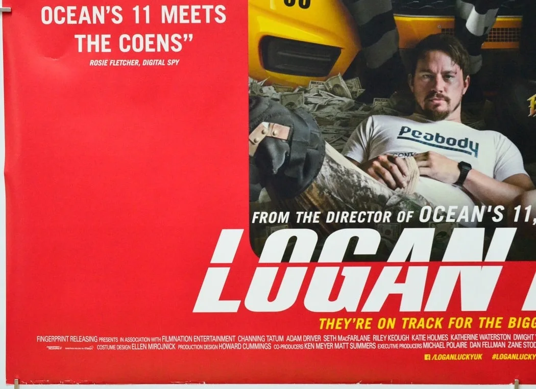 LOGAN LUCKY (2017) Cinema Quad Film Poster - Channing Tatum, Adam Driver, изображение 4