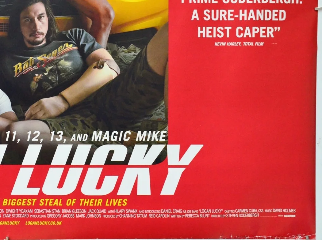 LOGAN LUCKY (2017) Cinema Quad Film Poster - Channing Tatum, Adam Driver, изображение 5
