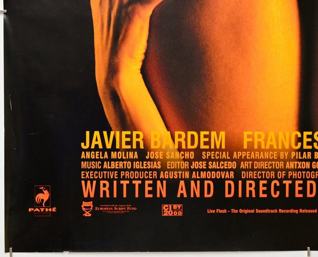 LIVE FLESH (1997) Original Quad Film Poster - Pedro Almodovar, Javier Bardem, изображение 4
