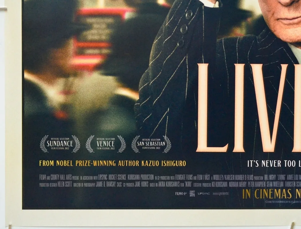 LIVING (2022) Original Cinema Quad Movie Poster - Bill Nighy, Aimee Lou Wood, изображение 4