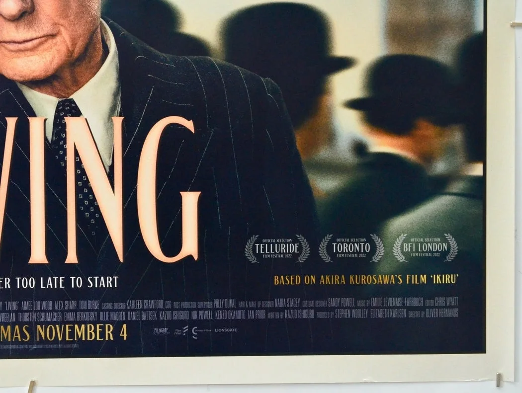 LIVING (2022) Original Cinema Quad Movie Poster - Bill Nighy, Aimee Lou Wood, изображение 5