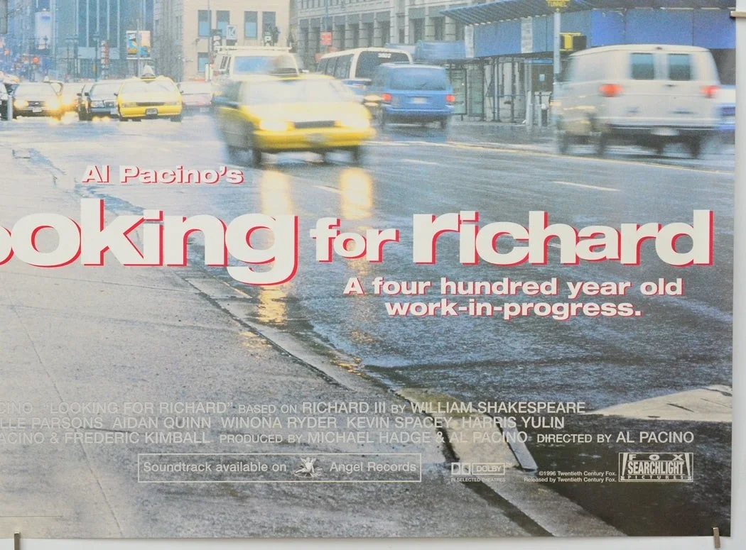 LOOKING FOR RICHARD (1997) Cinema Quad Film Poster - Al Pacino, Winona Ryder, изображение 5