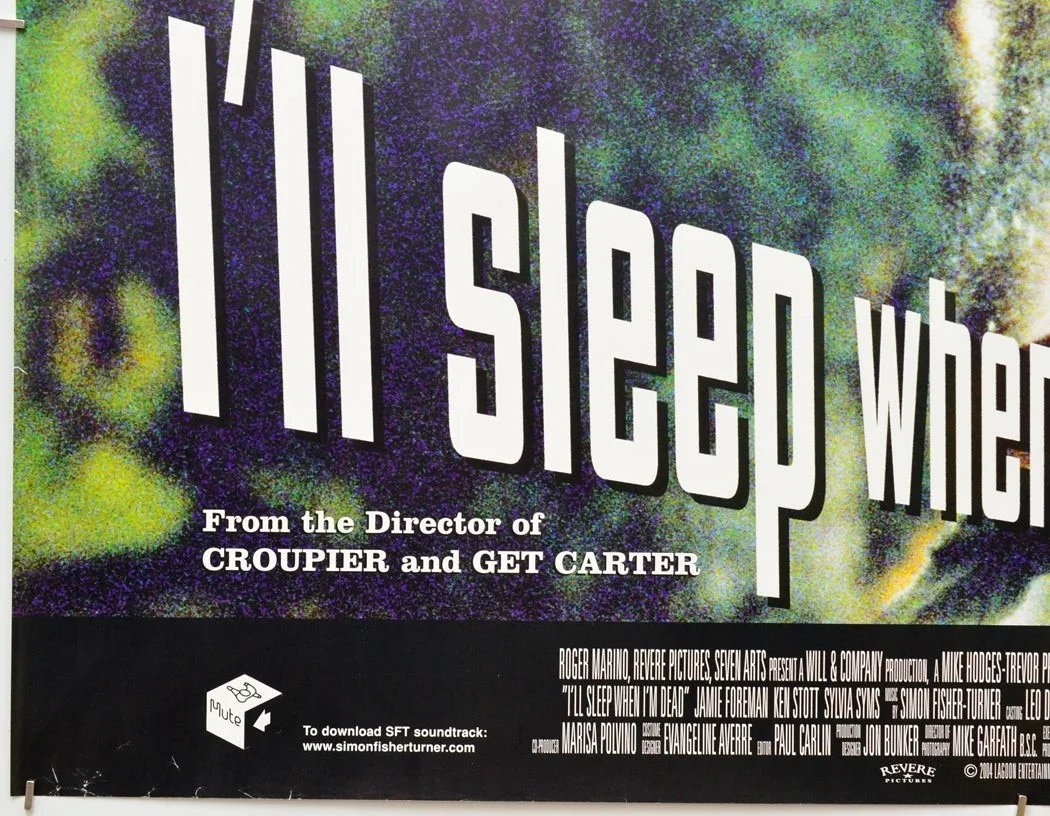 I'LL SLEEP WHEN I'M DEAD (2000) Original Cinema Quad Movie Poster - Clive Owen, изображение 4